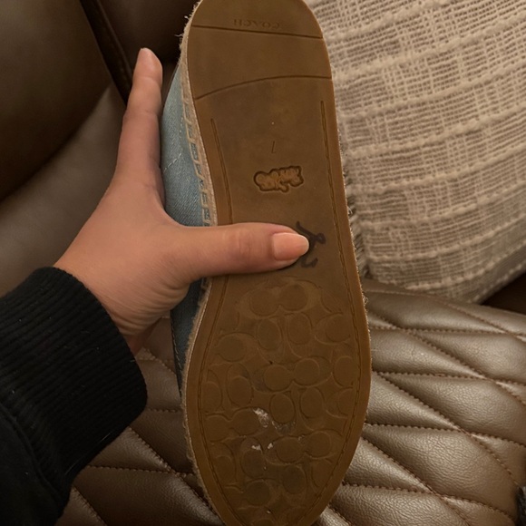 Coach Blue and Tan Women's Sneakers - Picture 4 of 6